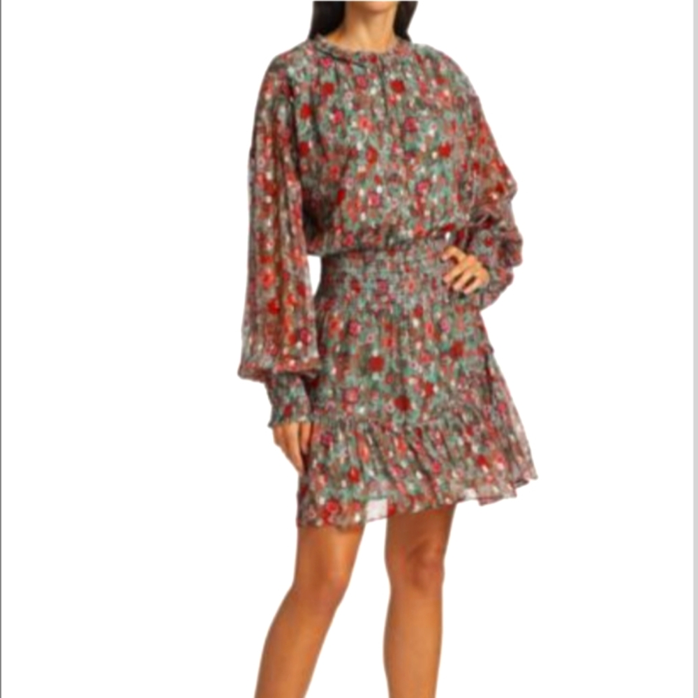 Ramy Brook Blake Floral Print Mini Dress